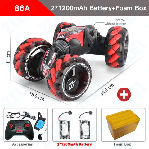 Heavy Duty RC Gesture Induction Stunt Car for Kids