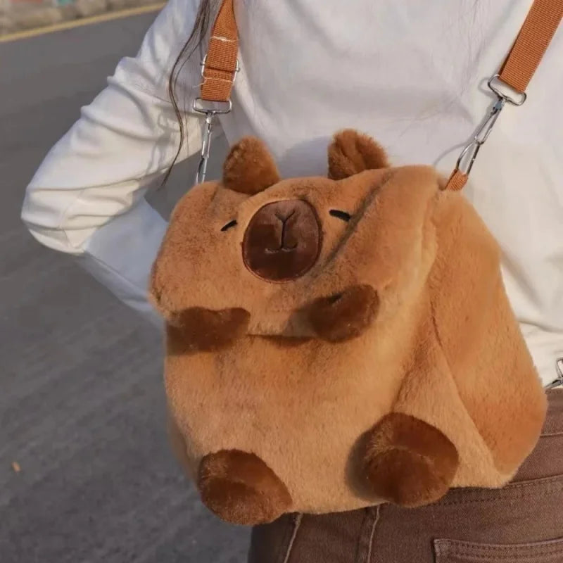 Adorable Capybara Plush Shoulder Bag for Kids - Cute and Stylish! Teeny Pandas