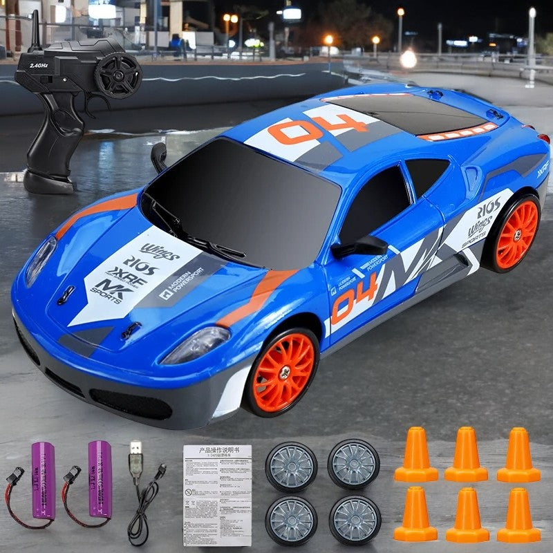 Kids Drift Racing Car with LED Lights 1/24 - 360° Spins & Drifts Teeny Pandas