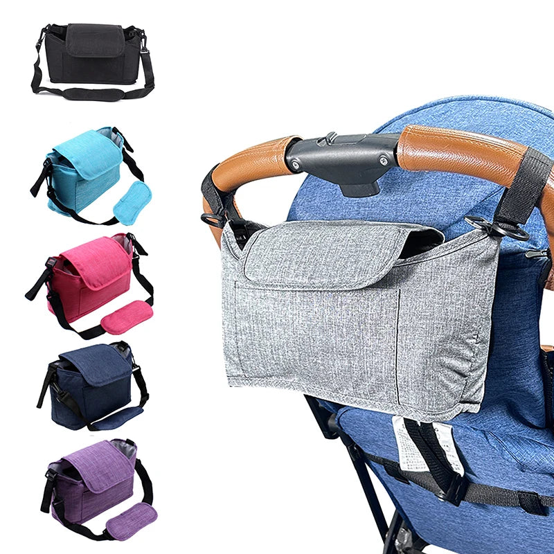 Universal Stroller Organizer - With Adjustable Shoulder Strap! Teeny Pandas