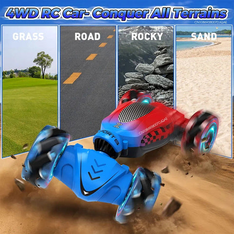 4WD Gesture Sensing RC Stunt Car - 360° Rotation Off-Road Drifting