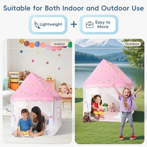 Imagination Playhouse Tent for Kids – Portable Foldable Fun Teeny Pandas