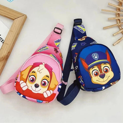 Kids Cartoon Dog Chest Bag – Mini Outdoor Shoulder Bag for Boys