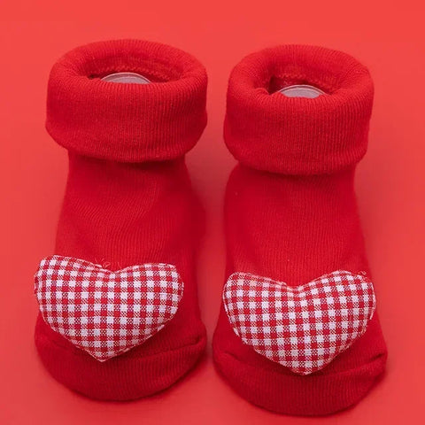 Baby Christmas Socks for Newborns – Cute Non-Slip Winter Cotton Socks for Infants