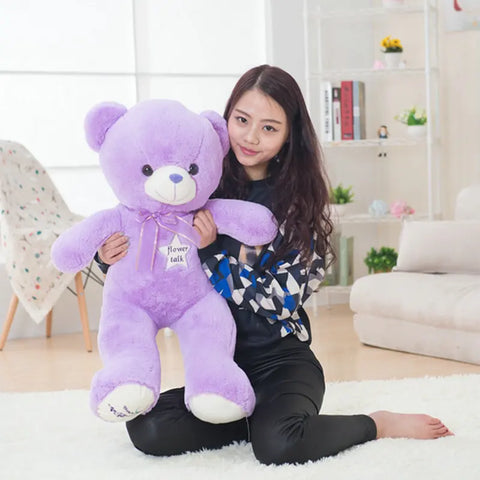 Giant Purple Bear Plush Toy - High-Quality Stuffed Lovely Animal Bear Doll