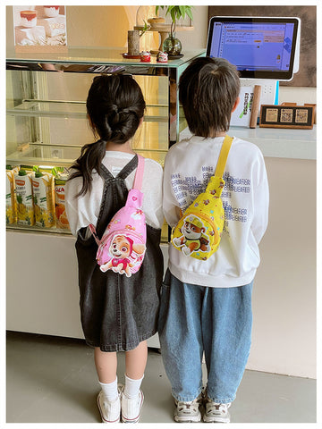 Kids Cartoon Dog Chest Bag – Mini Outdoor Shoulder Bag for Boys
