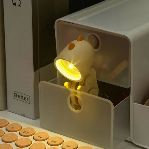 Mini Dinosaur Night Light - Cute Battery-Powered LED Lamp for Kids