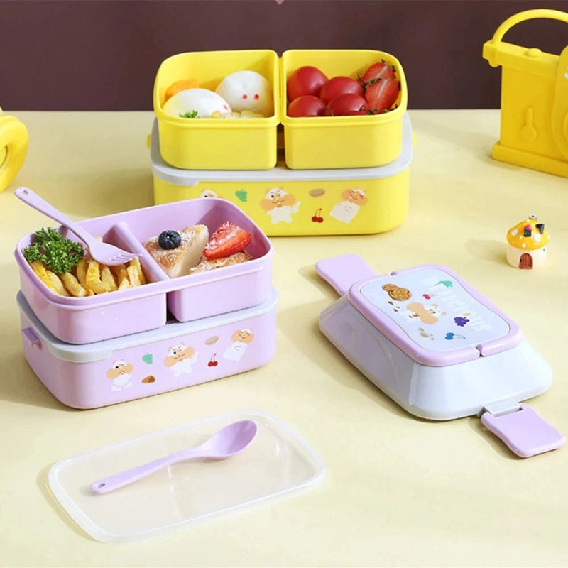 Large-Capacity Bento Lunch Box - Pack Fun, Freshness, and Flavor in Every Bite! Teeny Pandas