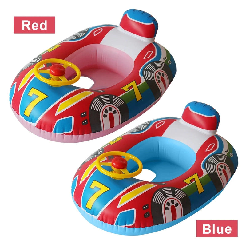 Inflatable Swim Float with Canopy for Toddlers – Safe & Fun Water Play Teeny Pandas