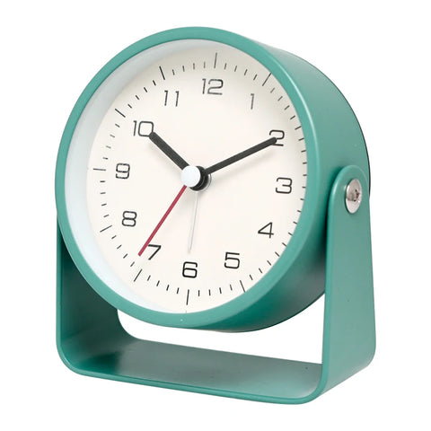 Creative Metal Small Alarm Clock - Minimalist Silent Desktop Clock