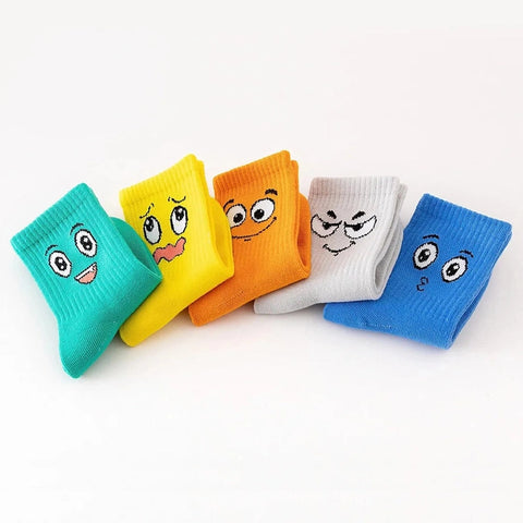 Kids' Emoticon Funny Face Pattern Socks