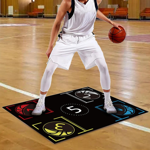 Basketball Training Mat - Non-Slip Footwork Training Mat for Kids