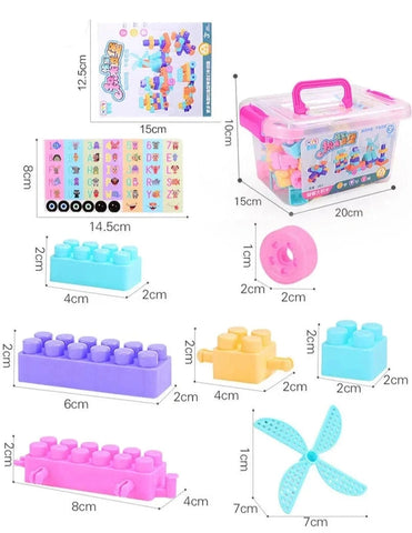 100Pcs DIY Creative Building Blocks - Assembling Construction Toys for Children!
