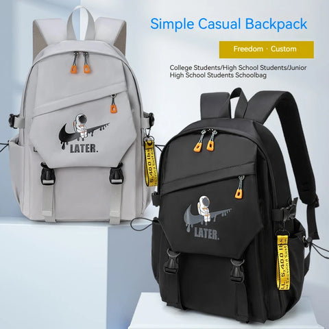 Astronaut Printed Orthopedic Laptop Backpack – Waterproof Schoolbag for Kids