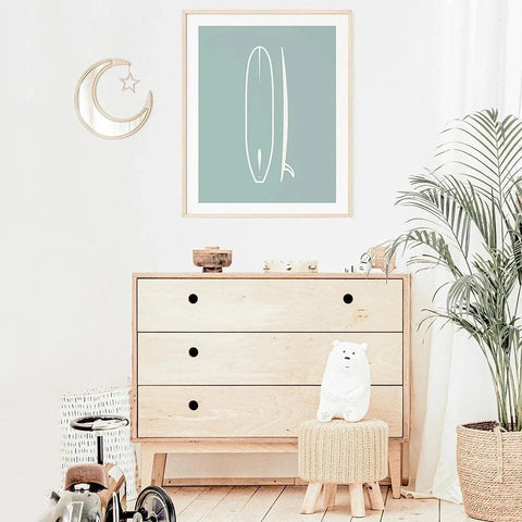 Boho Surf Canvas Prints - For Playful Spaces Teeny Pandas