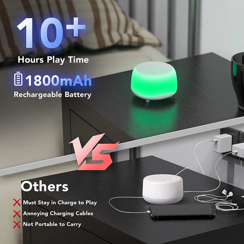 White Noise Machine with 7 Colors Night Lights - Baby Sleep Soother