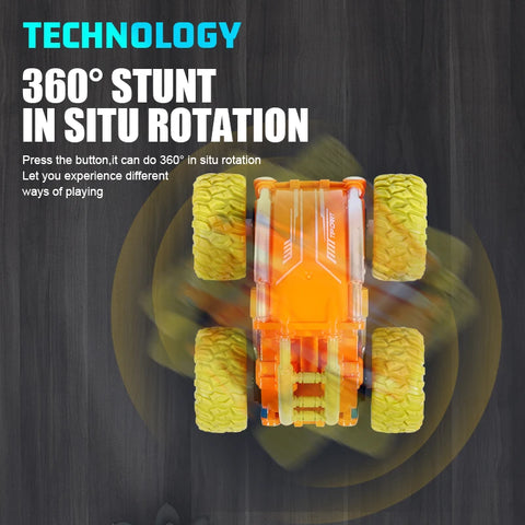 High-Speed RC Stunt Car with 360° Flipping Action