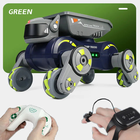 8-Wheel Mechanical Robot Dog | Mult Terrain Functionality & Gesture Sensing