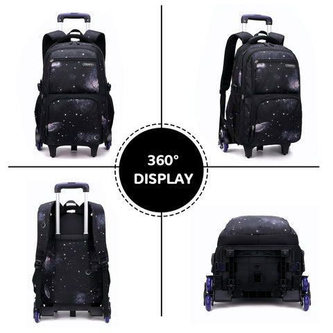 Kids School Bag Set with Wheels