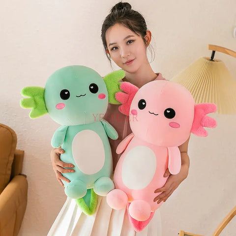 Cute Axolotl Plush Toy - Soft Stuffed Salamander Plushie