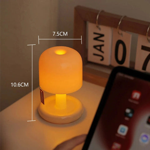 Sunset Mushroom Night Light LED Table Lamp – USB Rechargeable Mood Light