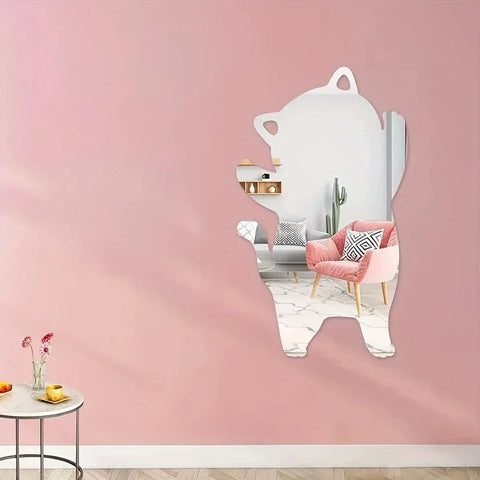 Kitten Shape Acrylic Shatterproof Mirror for Kids