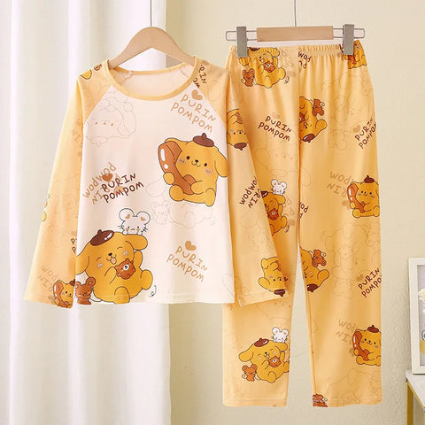 Kawaii Children Pajama Set – Soft & Comfortable Anime Print Sleepwear