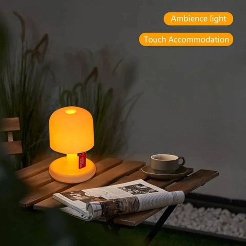 Sunset Mushroom Night Light LED Table Lamp – USB Rechargeable Mood Light