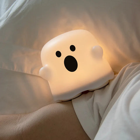 Adorable Boo Ghost Silicone Lamp - With Touch Sensor and Dimmable