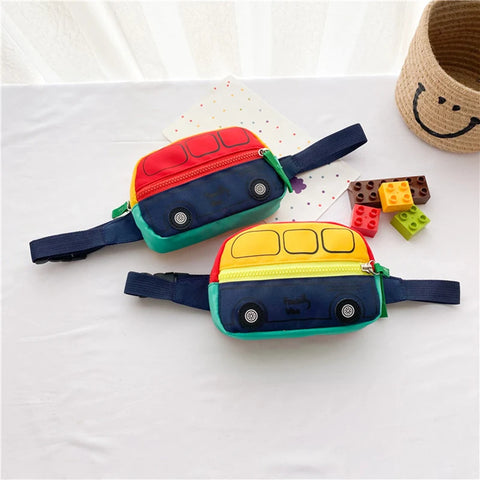 Children’s Car Design Belt Bag – Casual Shoulder Bag for Kids