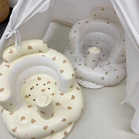 Inflatable Baby Sofa Seat with Safety Support - Designed for your Baby's Safety! Teeny Pandas