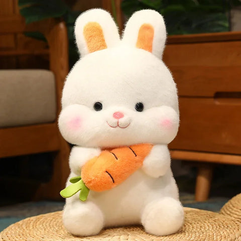 Kawaii Carrot Rabbit Plush Toys – Adorable Bunny Dolls Stuffed Pillows