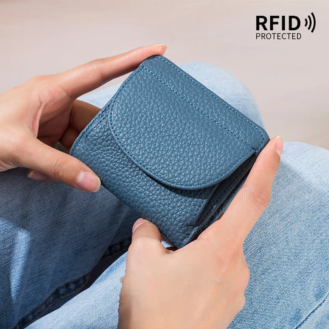 Fashion Girls Wallet – Genuine Leather Small Coin Purse and Card Holder