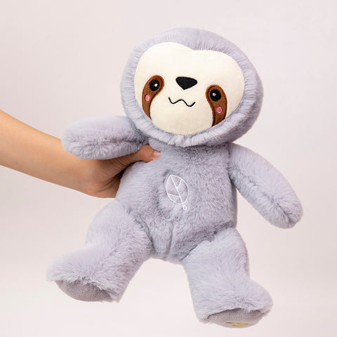Cute Breathing Sloth Plushie – Baby Soothing Sloth Doll with Sound & Light