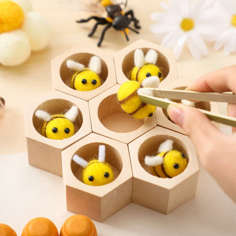 Montessori Bee Sensory Toy - Engage & Develop Little Minds Teeny Pandas