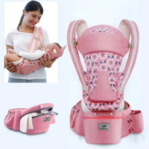 3 Carry Models Ergonomic Baby Carrier Backpack with Large Storage