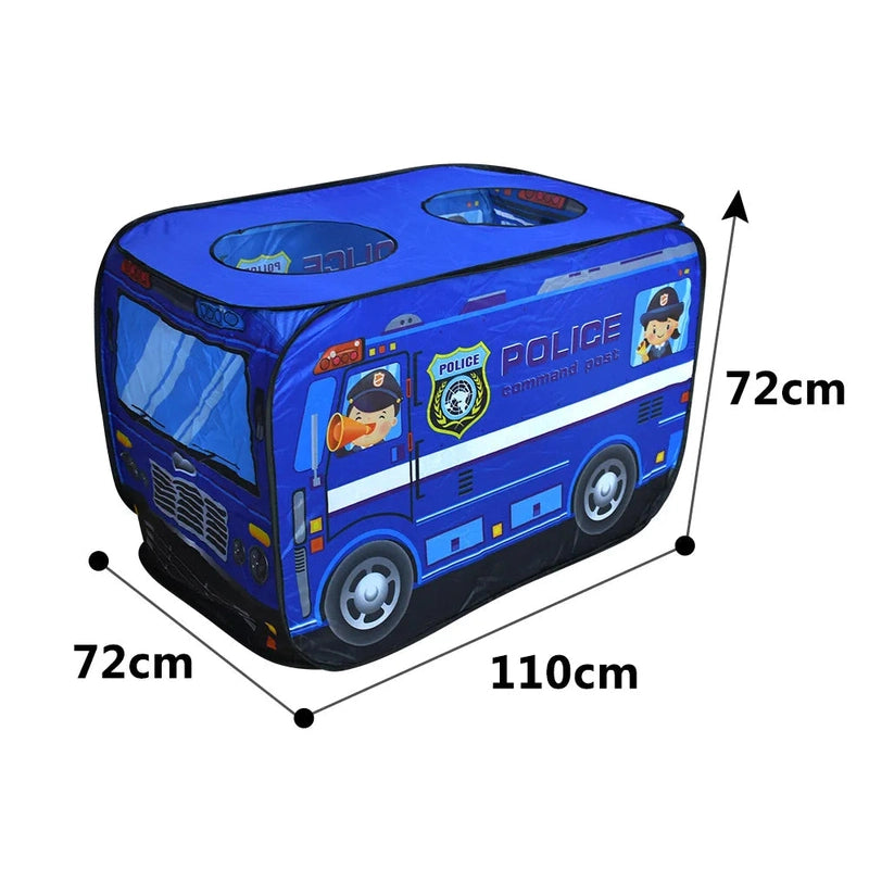 Kids Vehicle Play Tents – Firetruck, Ice Cream Truck & Police Van & More! Teeny Pandas