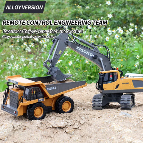 Remote-Controlled Construction Machinery Toys 1/24 - The Ultimate Construction Adventure! Teeny Pandas