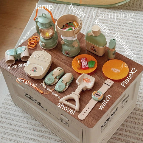 Kids Camping Adventure Toy Set – Complete Outdoor Play Kit Teeny Pandas