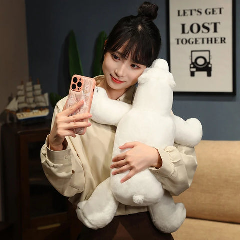 White Bear Plush Toy - Stuffed Polar Bear Pillow Doll | Birthday Gift for Girlfriend
