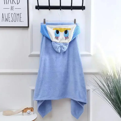 Animal Hooded Towels for Kids - Coral Fleece Kids Towel
