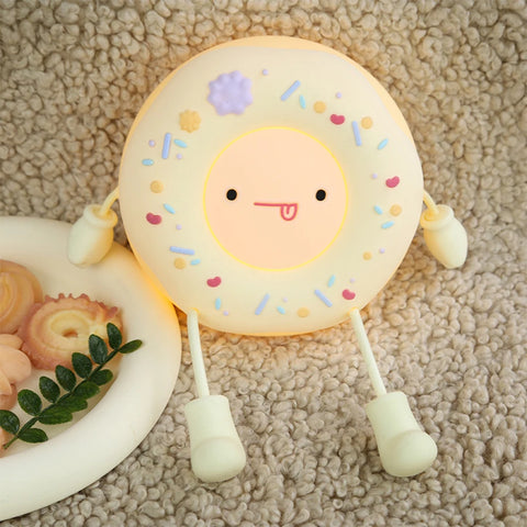 Adorable Donut Lamp - Silicone LED Night Light