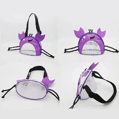 Kids Crab Mesh Beach Bag - Fun & Functional Storage Teeny Pandas