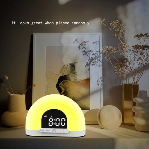 Wake Up Light Alarm Clock - With Intelligent Night Light & Sunrise/Sunset Simulation