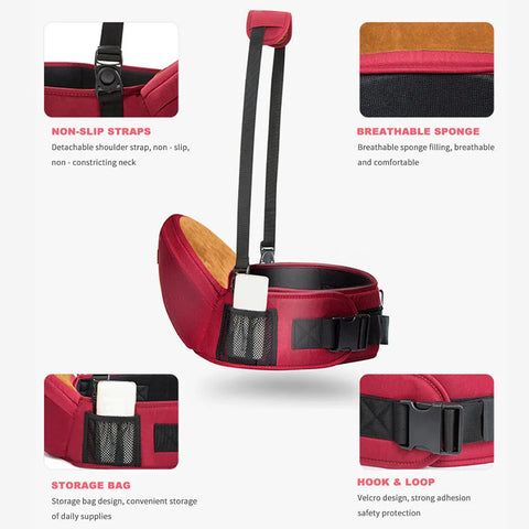 Baby Hip Seat Carrier - Ergonomic Adjustable Waist Stool for Infants