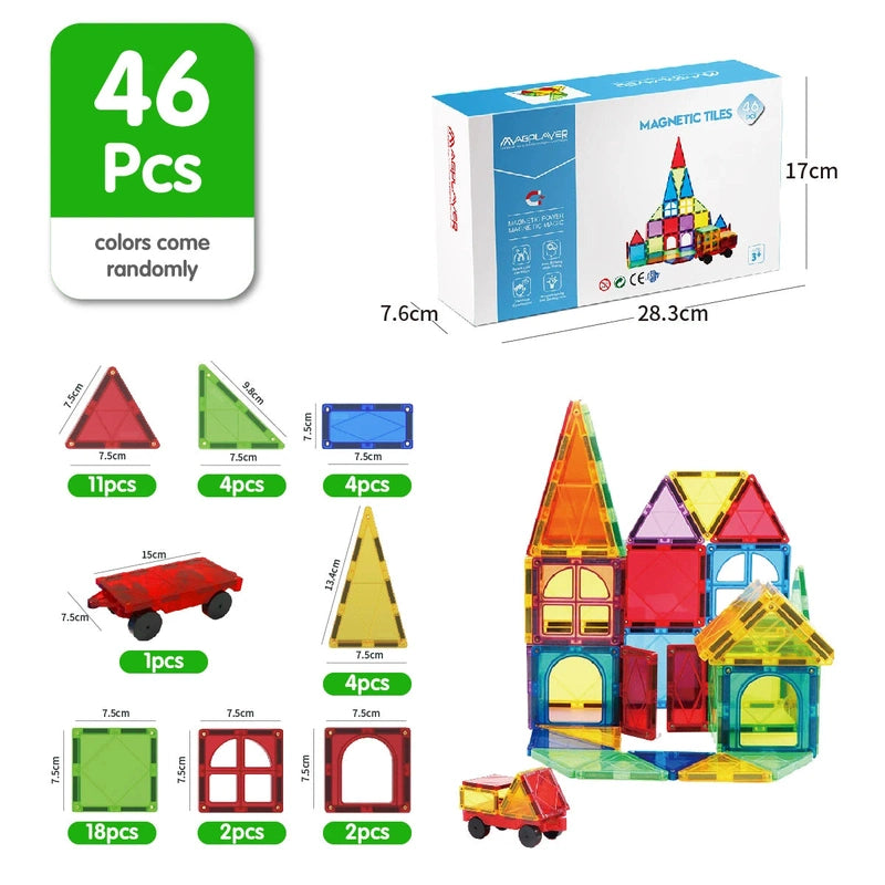 Magnetic Community Figures - 4pcs Toy People Magnetic Tiles Accessories!