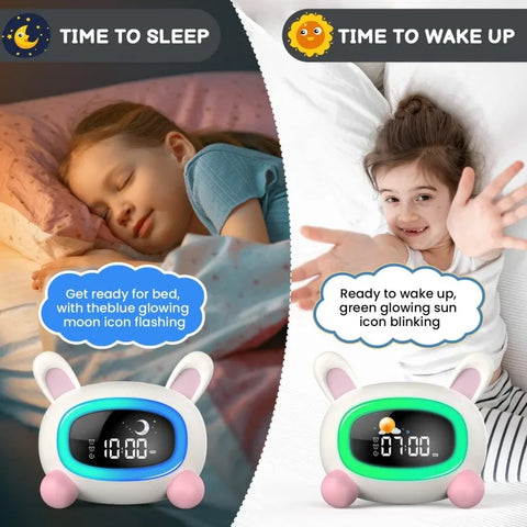 Kids Alarm Clock - With Sleep Training and Sound Machine