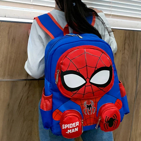 Spider Superhero 3D Stereo Backpack for Kids