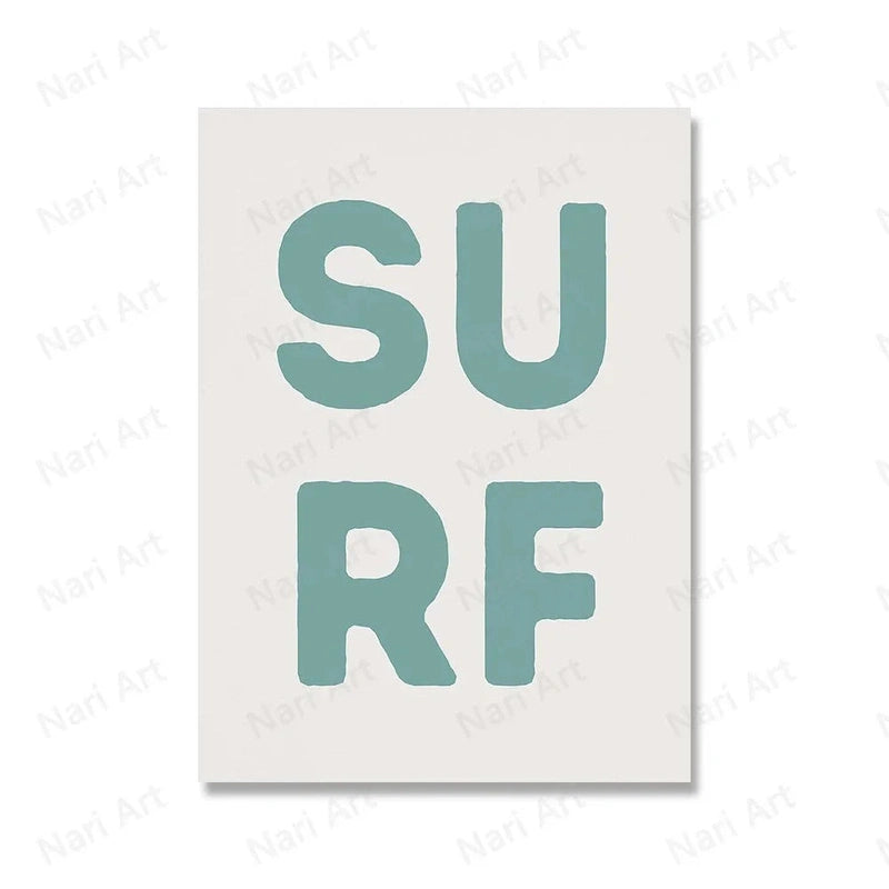 Boho Surf Canvas Prints - For Playful Spaces Teeny Pandas