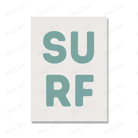 Boho Surf Canvas Prints - For Playful Spaces Teeny Pandas